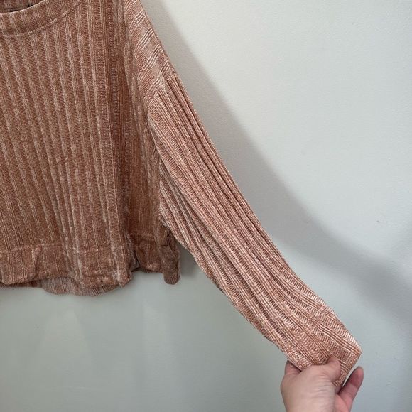 Urban outfitters out from under pinkish brown chenille sweater GUC size L - Picture 3 of 8